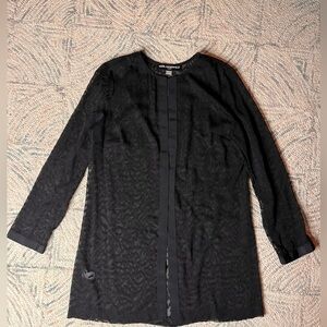 Karl Lagerfeld  Black Sheer Cover Up